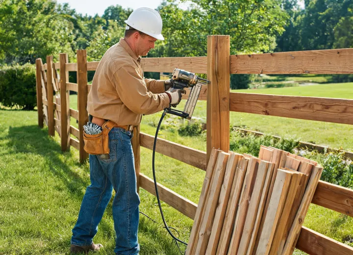 Fence board fastening