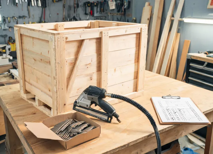 Packaging and crate assembly